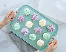 Load image into Gallery viewer, Nordic Ware Cakes and Cupcakes Carrier, Blue