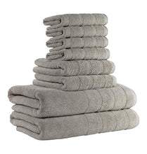 Load image into Gallery viewer, Made Here Luxury 8-Piece Bath Set by 1888 Mills, Supporting USA Manufacturing -Grey Pumice
