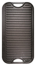 Load image into Gallery viewer, Lodge Pre-Seasoned Cast Iron Reversible Grill/Griddle With Handles, 20 Inch x 10.5 Inch - One tray