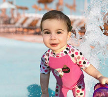 Load image into Gallery viewer, grUVywear Baby | Toddler Girl Rash Guard UV 2 Piece Sun Protection Swimsuit Set - Hippie Peace | 0-6 Months