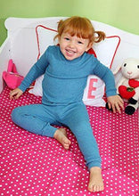Load image into Gallery viewer, City Threads Girls Thermal Underwear Set Long John, Soft Breathable Cotton Base Layer - Made in USA - United States of Made