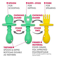 Load image into Gallery viewer, The Teething Egg - Official Product, Made in The USA – 6 Product Bundle with Mint Egg, Mint Molar Magician, Mint & Yellow Eggware Utensils Feeding Set, Grippie Stick, Egg Shell & Molar Shell