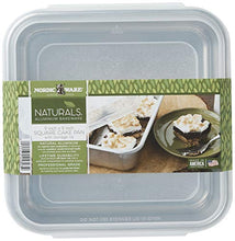 Load image into Gallery viewer, Nordic Ware Natural Aluminum Commercial Square Cake Pan with Lid, Exterior 9.88 x 9.88 Inches