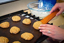 Load image into Gallery viewer, Earlywood 10 inch Handmade Wood Cooking Utensil for Kitchen, Multi-Purpose Wood Scraper and Egg Turner, Cast Iron Scraper and Wood Saute Spatula - Made in USA - Hard Maple - United States of Made