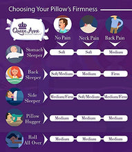 Load image into Gallery viewer, The Original Queen Anne Pillow - Famous 100% European White Goose and Duck Down Blend - Cruelty Free Luxury Hotel Pillows - Made in USA (Queen Firm)