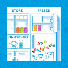 Load image into Gallery viewer, RE-PLAY 2pk Snack Stack Travel and Food Storage Containers for at Home or On The Go! | Made from Virtually Indestructible Recycled HDPE | Includes Travel Lid! | Blush