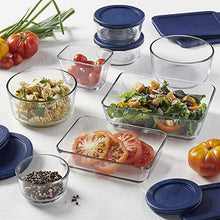 Load image into Gallery viewer, Anchor Hocking Snug Fit Food Storage, 16 Piece Set, Navy - United States of Made