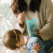 Load image into Gallery viewer, Zip Top Reusable 100% Platinum Silicone Container, Made in the USA - Medium Cup - Frost