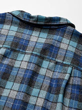 Load image into Gallery viewer, Pendleton Men's Long Sleeve Fitted Board Wool Shirt, Blue/Green Original Surf Plaid, XL