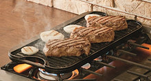 Load image into Gallery viewer, Lodge Pre-Seasoned Cast Iron Reversible Grill/Griddle With Handles, 20 Inch x 10.5 Inch - One tray