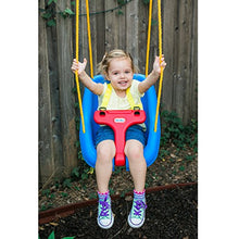 Load image into Gallery viewer, Little Tikes 2-in-1 Snug 'n Secure Blue Swing With Adjustable Strap, Indoor and Outdoor Playing Time, Perfect For Baby and Toddler Swing-Set | Boys and Girls 9 Months - 4 Years of Age