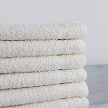 Load image into Gallery viewer, 1888 Mills Crown Touch, Made in The USA, 100% Cotton, Microfiber Alternative, 24-Piece Utility Washcloth Set-White
