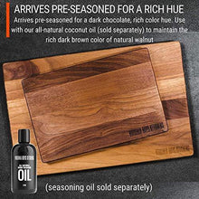 Load image into Gallery viewer, Large Walnut Wood Cutting Board Made in USA by Virginia Boys Kitchens - 20x15 American Hardwood Chopping and Carving Countertop Block with Juice Drip Groove - United States of Made