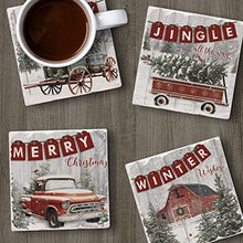Load image into Gallery viewer, Holiday Assorted Design Tile Coaster Set - United States of Made