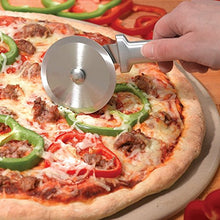 Load image into Gallery viewer, Rada Cutlery Pizza Cutter 3 Inch Stainless Steel Wheel With Aluminum Made in the USA, Silver Handle