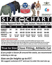 Load image into Gallery viewer, Valley Apparel LLC Made in USA Men's MA-1 Nylon Flight Jacket, Replica Blue (True Navy), XS