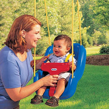 Load image into Gallery viewer, Little Tikes 2-in-1 Snug 'n Secure Blue Swing With Adjustable Strap, Indoor and Outdoor Playing Time, Perfect For Baby and Toddler Swing-Set | Boys and Girls 9 Months - 4 Years of Age
