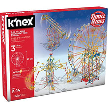 Load image into Gallery viewer, K'NEX Thrill Rides - 3-in-1 Classic Amusement Park Building Set, Multicolor