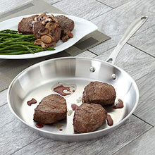 Load image into Gallery viewer, American Kitchen 12-inch Stainless Steel Skillet, Tri-Ply Stainless Steel