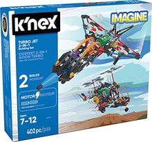 Load image into Gallery viewer, K’NEX – Turbo Jet – 2-in-1 Building Set – 402 Pieces – Ages 7+ – Engineering Educational Toy