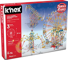 Load image into Gallery viewer, K'NEX Thrill Rides - 3-in-1 Classic Amusement Park Building Set, Multicolor