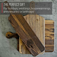 Load image into Gallery viewer, Walnut Wood Cutting Board with Handle by Virginia Boys Kitchens