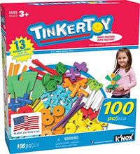 Load image into Gallery viewer, TINKERTOY ‒ 100 Piece Essentials Value Set ‒ Ages 3+ Preschool Education Toy