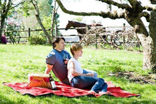 Load image into Gallery viewer, Mambe Large Essential 100% Waterproof/Windproof Stadium, Camping, Picnic and Outdoor Blanket (Large, Burgundy) Made in The USA - United States of Made