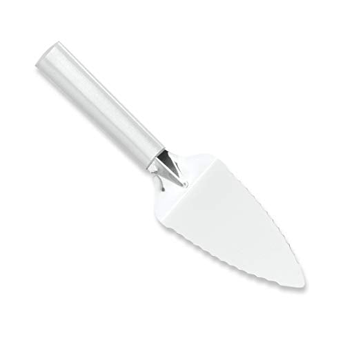 Rada Cutlery Serrated Pie Server Stainless Steel With Aluminum Made in the USA, 9-1/4 Inches, Silver Handle