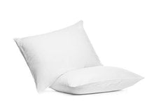Load image into Gallery viewer, Digital Decor Set of Two 100% Cotton Hotel Down-Alternative Made in USA Pillows - Hypoallergenic &amp; Dust Mite Resistant - Three Comfort Levels! (Standard, Platinum/Firm) - United States of Made
