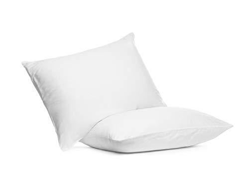 Digital Decor Set of Two 100% Cotton Hotel Down-Alternative Made in USA Pillows - Hypoallergenic & Dust Mite Resistant - Three Comfort Levels! (Standard, Platinum/Firm) - United States of Made