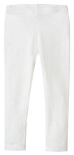 Load image into Gallery viewer, City Threads Girls&#39; Leggings 100% Cotton for School Uniform Sports Coverage or Play Perfect for Sensitive Skin or SPD Sensory Friendly Clothing, White, 6
