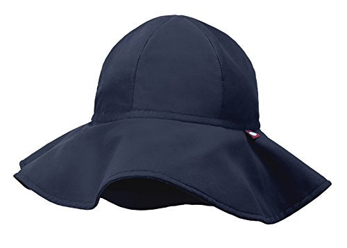 City Threads Swimmig Hat for Boys and Girls, Swim Hat Bucket Floppy Hat with SPF Sun Protection SPF for Beach Summer Pool, Navy, L