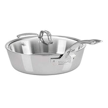 Load image into Gallery viewer, Viking Contemporary 3-Ply Stainless Steel Sauté Pan with Lid, 4.8 Quart
