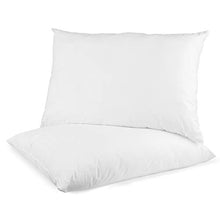 Load image into Gallery viewer, Digital Decor Set of 2 Premium Gold Hotel Pillows for Sleeping- Made in USA - Hypoallergenic Standard Size Pillows with Down Alternative Fiber Fill for Side &amp; Back Sleepers - Plus 2 Free Pillowcases
