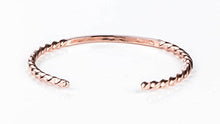 Load image into Gallery viewer, Tskies Copper Jewelry for Women Stamped Twist Bracelet Handcrafted Native American Made Jewelry
