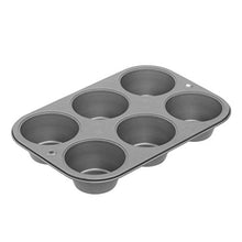 Load image into Gallery viewer, OvenStuff Non-Stick 6 Cup Jumbo Muffin Pan - American-Made, Non-Stick Baking Pans, Easy to Clean and Perfect for Making Jumbo Muffins or Mini Cakes
