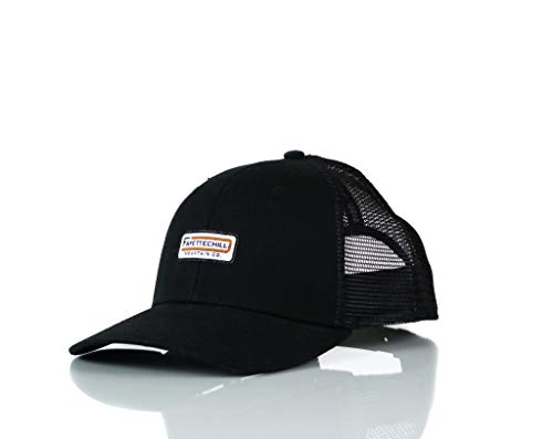 Fayettechill “Tiller” Adjustable Mesh Back Trucker Hat for Men or Women, Outdoor Hat & Dad Hat Black