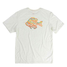 Load image into Gallery viewer, “Longear Sunfish” Short Sleeve Outdoor Shirt, Unisex Fishing T-Shirt Made in USA Winter White
