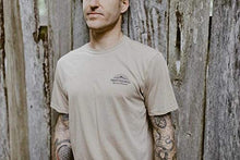 Load image into Gallery viewer, “Outland Badge” Short Sleeve Outdoor Tee, Unisex Hiking Shirt, Made in USA
