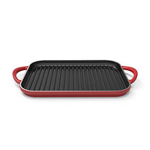 Load image into Gallery viewer, Nordic Ware Pro Cast Traditions Slim Grill, 17&quot;, Cranberry

