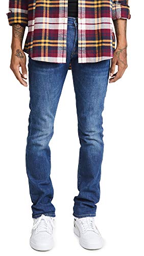 FRAME Men's L'Homme Slim Denim Jeans in Verdugo Verd Wash, Verdugo Verd, Blue, 36