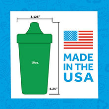 Load image into Gallery viewer, RE-PLAY 4pk - 10 oz. No Spill Sippy Cups for Baby, Toddler, and Child Feeding in Sky Blue, Aqua, Navy Blue and Teal | BPA Free | Made in USA from Eco Friendly Recycled Milk Jugs | True Blue+
