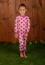 Load image into Gallery viewer, Brian the Pekingese Girls 100% Organic Cotton Pajamas (5T, Apple)
