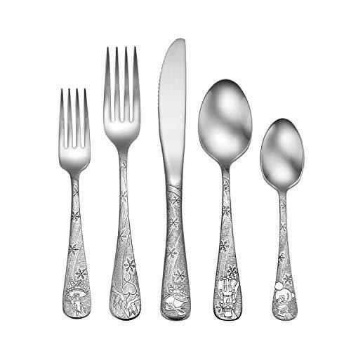 Liberty Tabletop Holidays 45pc Flatware Set Service For 8 Serving Set Included MADE IN USA - United States of Made