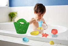 Load image into Gallery viewer, Green Toys Tide Pool Bath Set - 7 Piece Pretend Play, Motor Skills, Kids Bath Toy Floating Pouring Shells with Storage Bag. No BPA, phthalates, PVC. Dishwasher Safe, Recycled Plastic, Made in USA.
