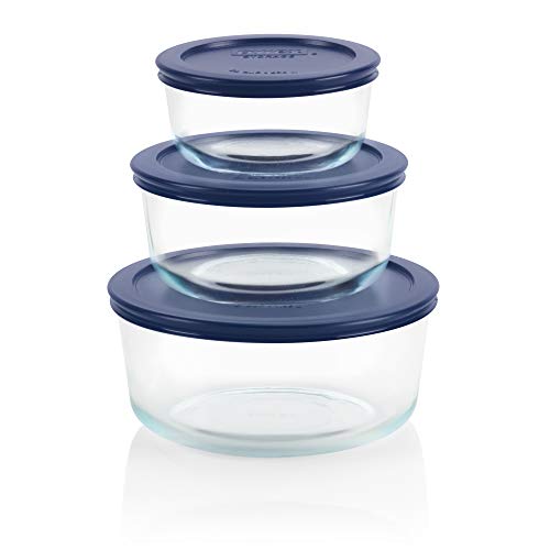 Glass Food Storage Containers with Lids 6 Piece Glass Meal Prep