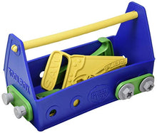 Load image into Gallery viewer, Green Toys Tool Set, Blue 4C - 15 Piece Pretend Play, Motor Skills, Language &amp; Communication Kids Role Play Toy. No BPA, phthalates, PVC. Dishwasher Safe, Recycled Plastic, Made in USA.
