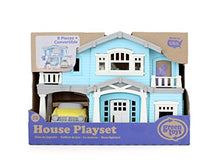 Load image into Gallery viewer, Green Toys House Playset, Blue - 10 Piece Pretend Play, Motor Skills, Language &amp; Communication Kids Role Play Toy. No BPA, phthalates, PVC. Dishwasher Safe, Recycled Plastic, Made in USA.
