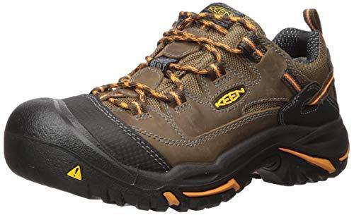 Keen Utility Men's Braddock Low Soft-Toe Work Boot, Cascade/Orange Ochre, 9.5 D US - United States of Made